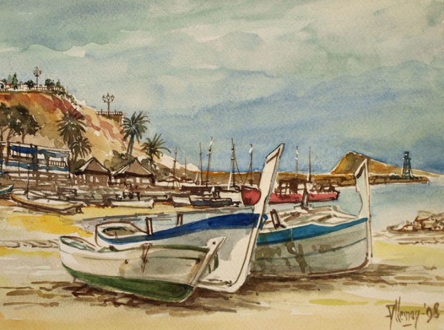 wachtende bootjes